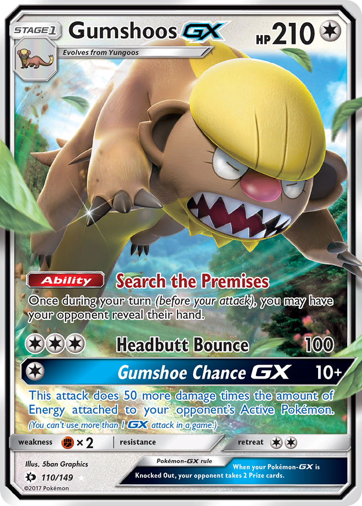 Gumshoos GX (110/149) [Sun & Moon: Base Set] | Card Merchant Takapuna