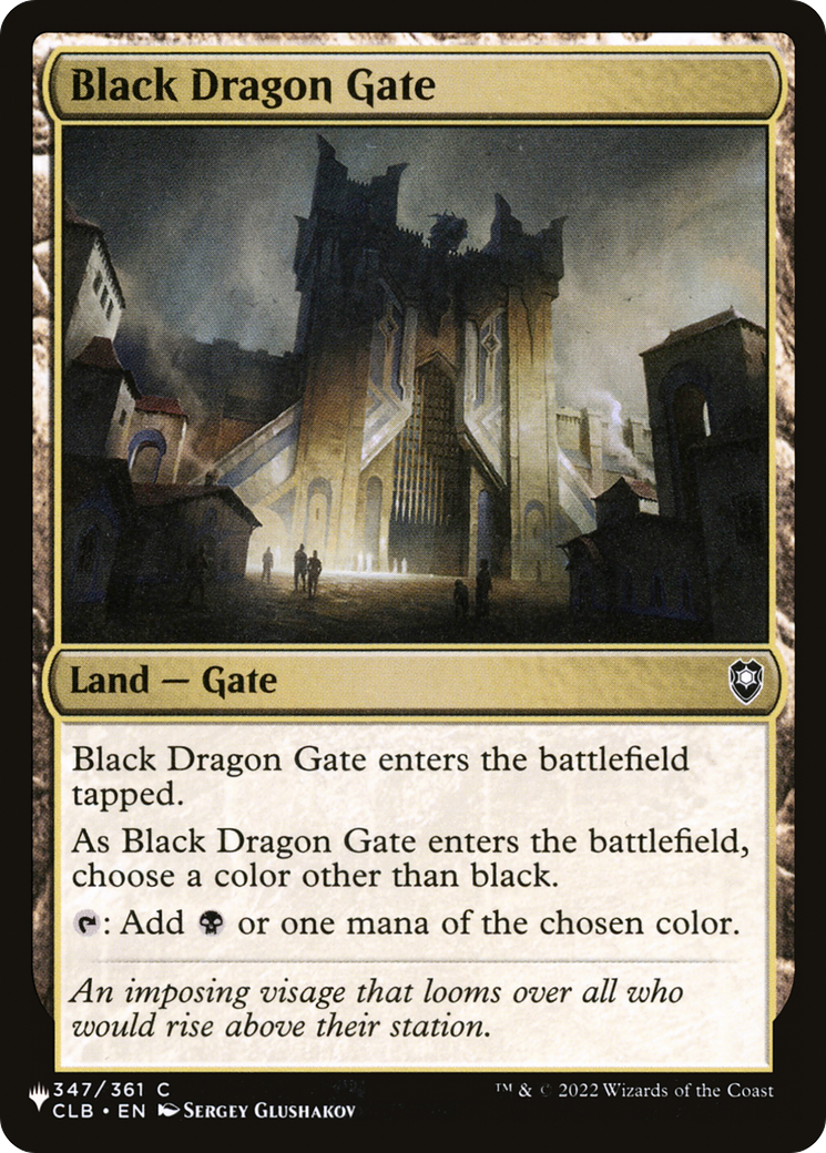 Black Dragon Gate [The List] | Card Merchant Takapuna