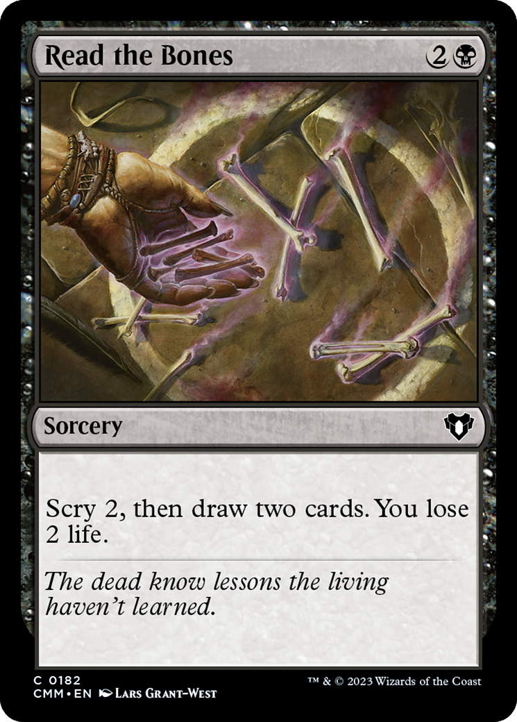 Read the Bones [Commander Masters] | Card Merchant Takapuna