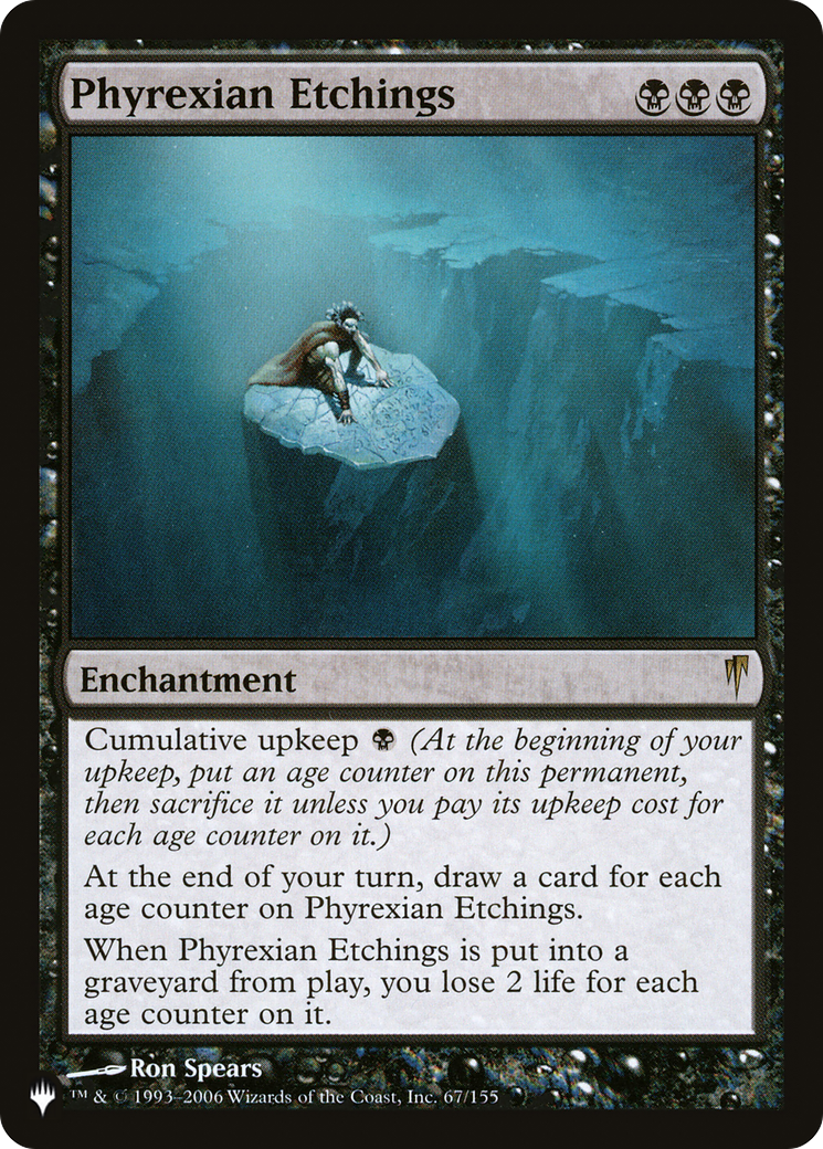 Phyrexian Etchings [The List] | Card Merchant Takapuna