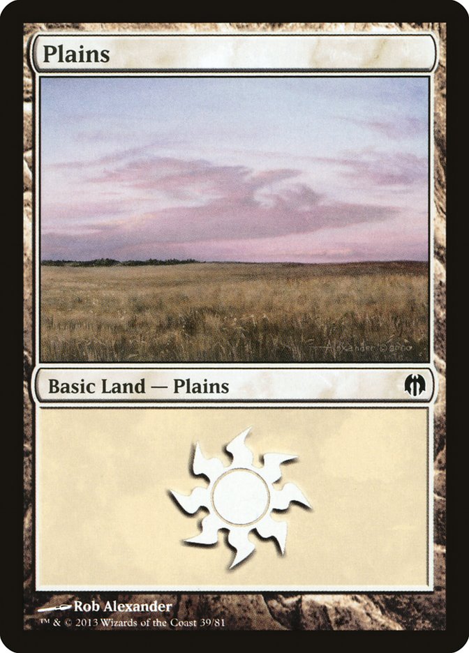 Plains (39) [Duel Decks: Heroes vs. Monsters] | Card Merchant Takapuna