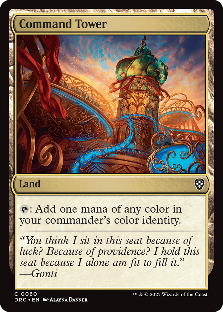 Command Tower (0060) [Aetherdrift Commander] | Card Merchant Takapuna