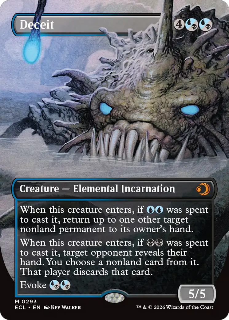Deceit (Borderless) [Lorwyn Eclipsed] | Card Merchant Takapuna