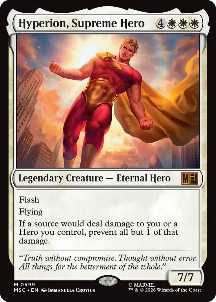 Hyperion, Supreme Hero [Marvel Super Heroes Commander] | Card Merchant Takapuna