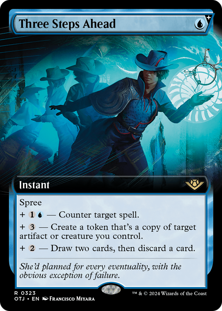 Three Steps Ahead (Extended Art) [Outlaws of Thunder Junction] | Card Merchant Takapuna