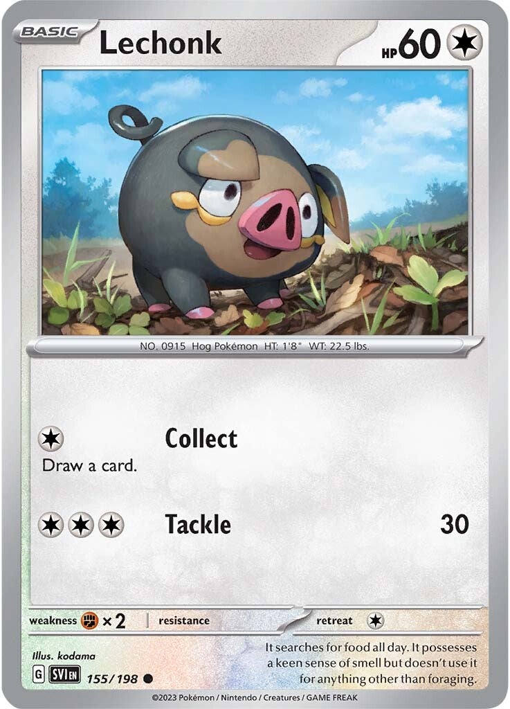 Lechonk (155/198) [Scarlet & Violet: Base Set] | Card Merchant Takapuna