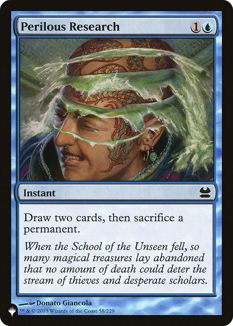 Perilous Research [The List] | Card Merchant Takapuna