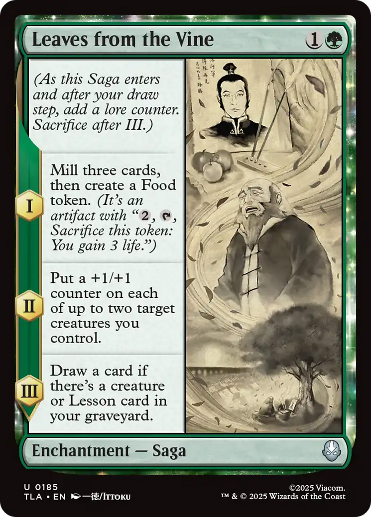 Leaves from the Vine [Avatar: The Last Airbender] | Card Merchant Takapuna