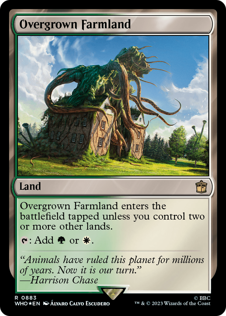 Overgrown Farmland (Surge Foil) [Doctor Who] | Card Merchant Takapuna