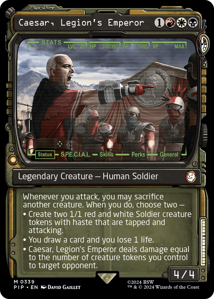 Caesar, Legion's Emperor (Showcase) [Fallout] | Card Merchant Takapuna
