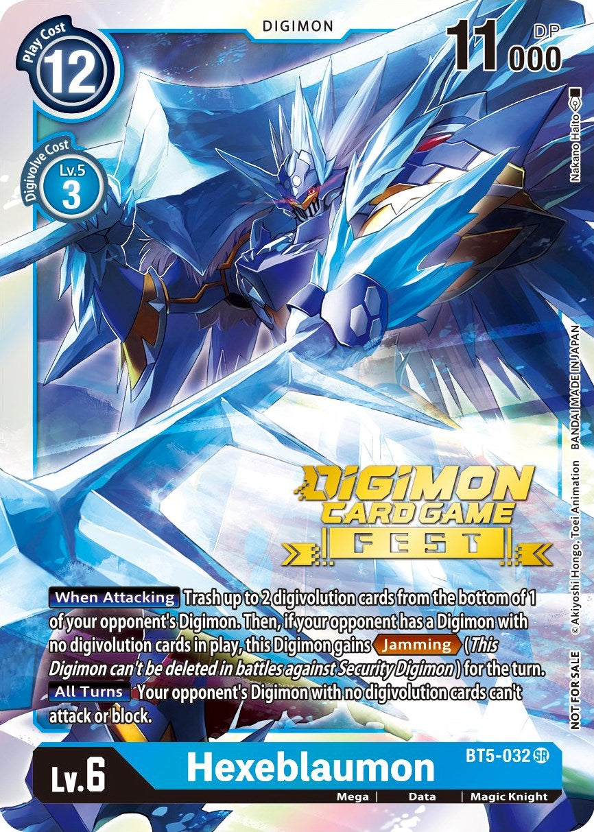Hexeblaumon [BT5-032] (Digimon Card Game Fest 2022) [Battle of Omni Promos] | Card Merchant Takapuna