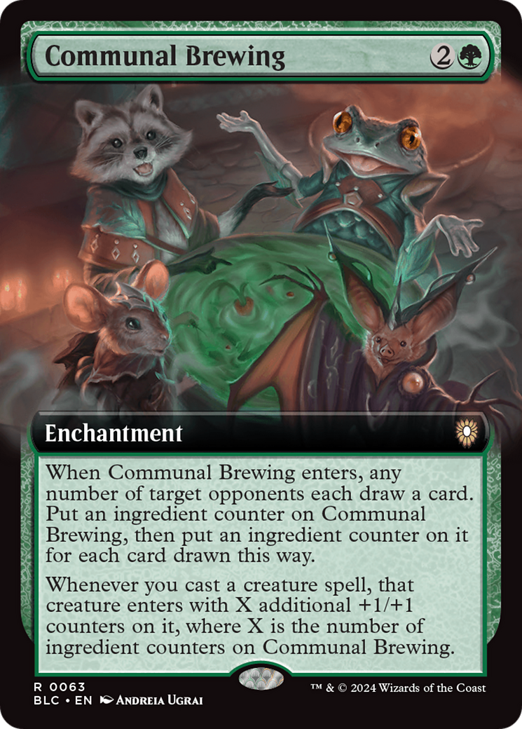Communal Brewing (Extended Art) [Bloomburrow Commander] | Card Merchant Takapuna