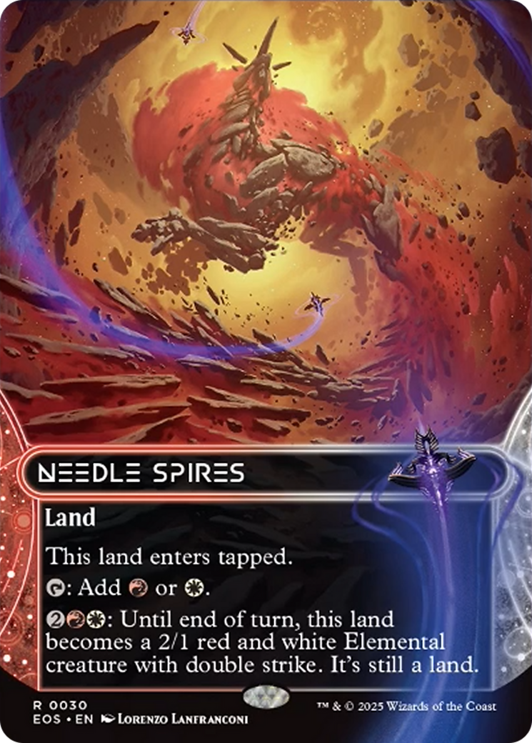Needle Spires (0030) (Borderless) [Edge of Eternities: Stellar Sights] | Card Merchant Takapuna