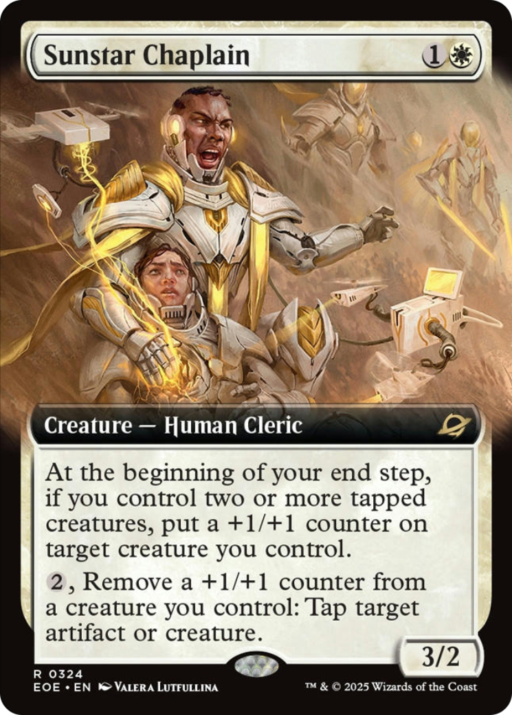 Sunstar Chaplain (Extended Art) [Edge of Eternities] | Card Merchant Takapuna