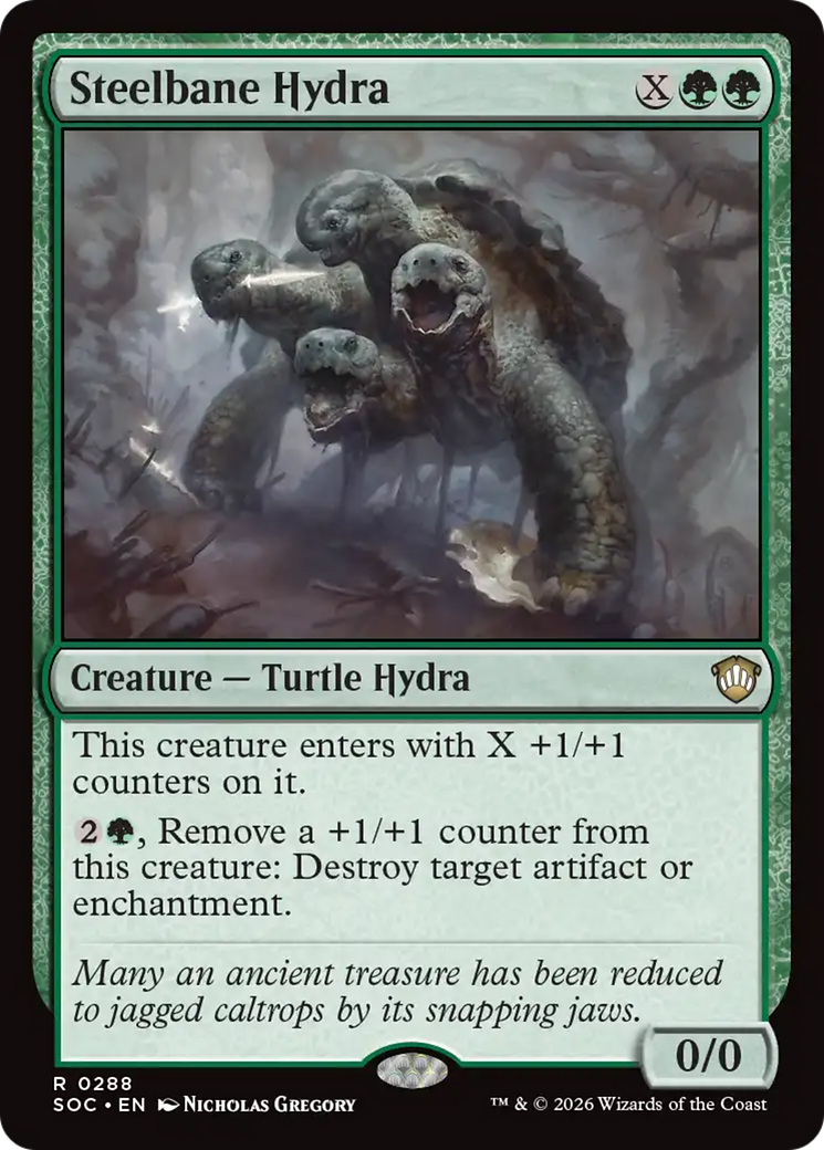 Steelbane Hydra [Secrets of Strixhaven Commander] | Card Merchant Takapuna