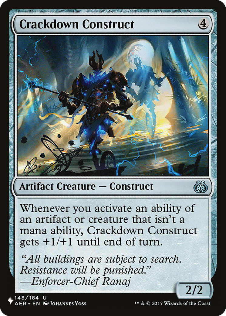 Crackdown Construct [The List] | Card Merchant Takapuna
