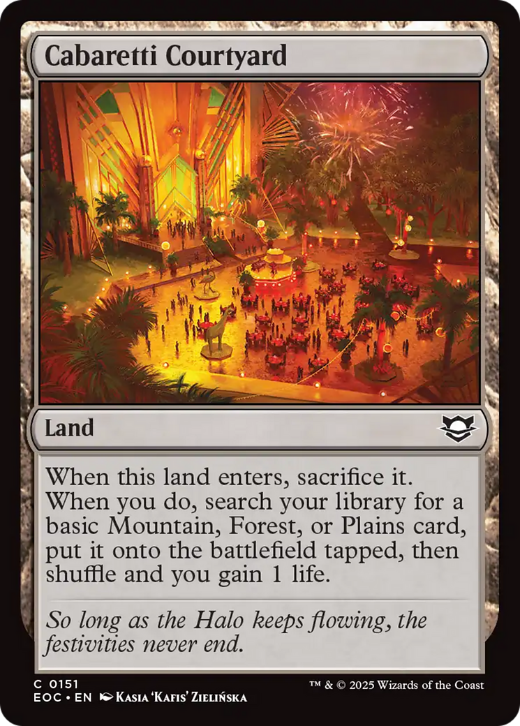 Cabaretti Courtyard [Edge of Eternities Commander] | Card Merchant Takapuna
