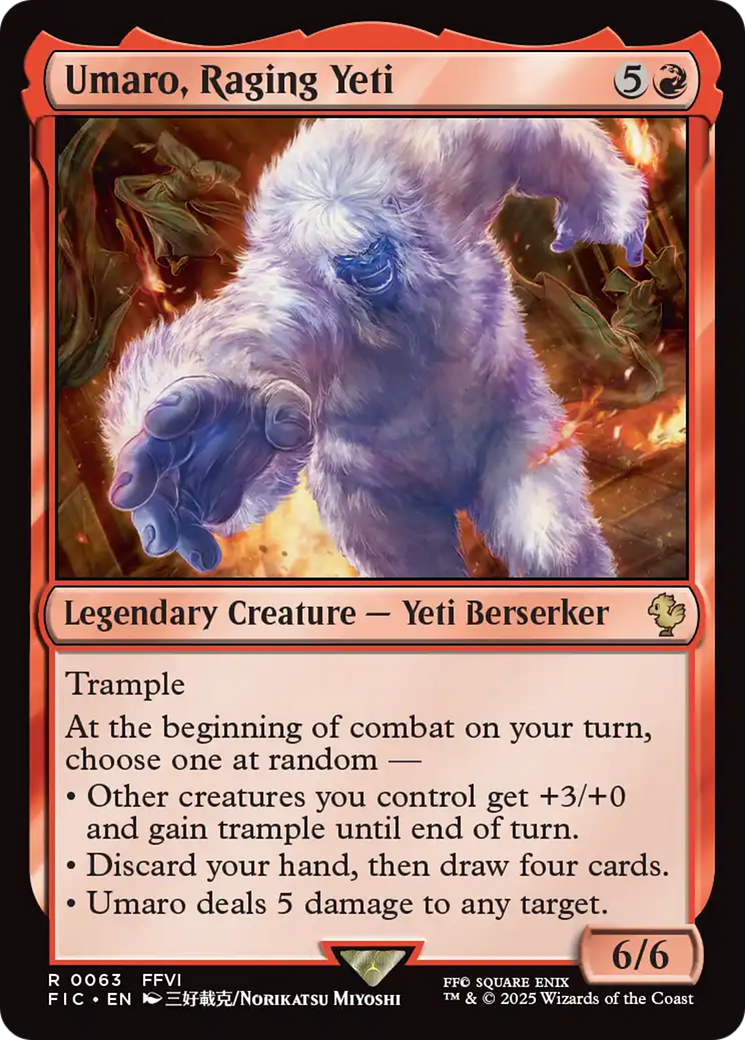Umaro, Raging Yeti [FINAL FANTASY Commander] | Card Merchant Takapuna