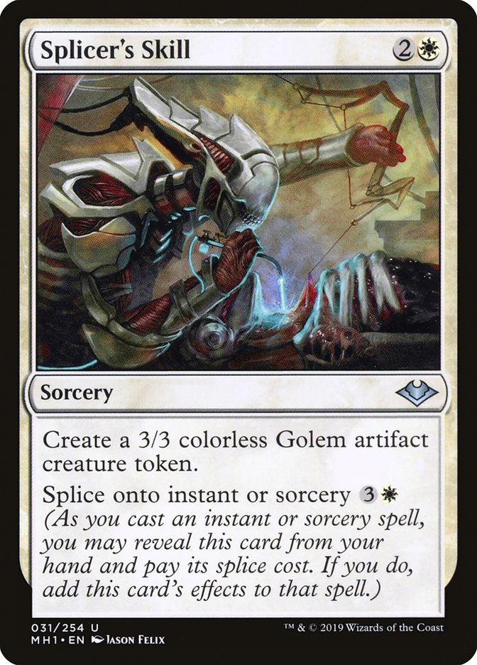 Splicer's Skill [Modern Horizons] | Card Merchant Takapuna