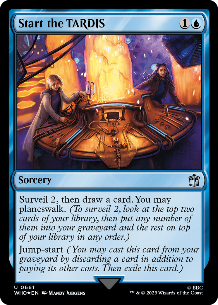 Start the TARDIS (Surge Foil) [Doctor Who] | Card Merchant Takapuna