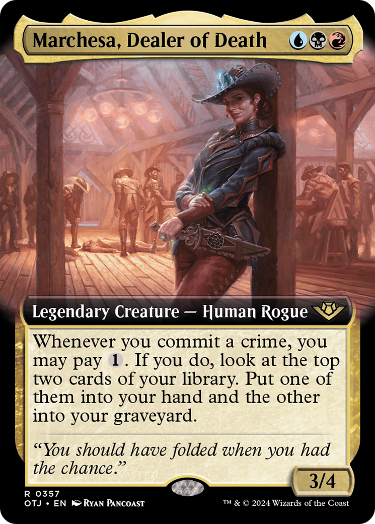 Marchesa, Dealer of Death (Extended Art) [Outlaws of Thunder Junction] | Card Merchant Takapuna