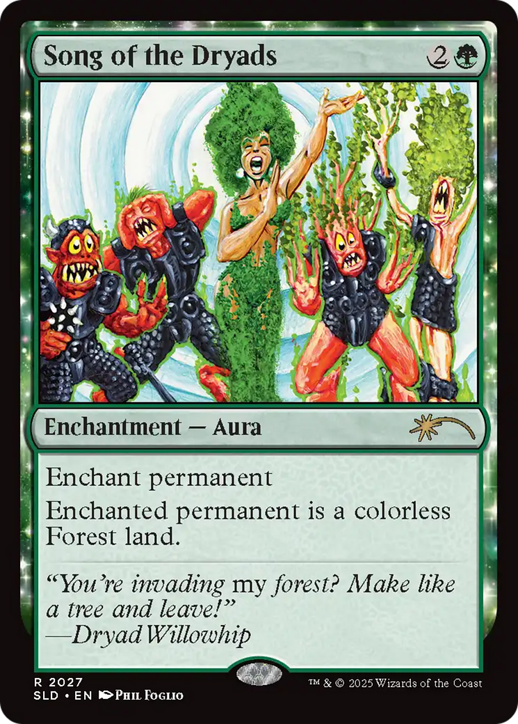 Song of the Dryads (2027) (Rainbow Foil) [Secret Lair Drop Series] | Card Merchant Takapuna