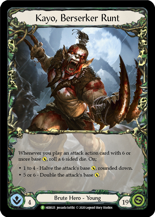 Kayo, Berserker Runt [HER025] (Promo)  Cold Foil | Card Merchant Takapuna