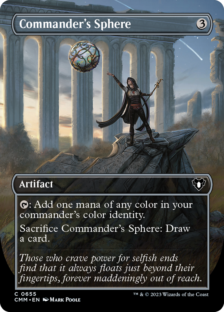 Commander's Sphere (Borderless Alternate Art) [Commander Masters] | Card Merchant Takapuna