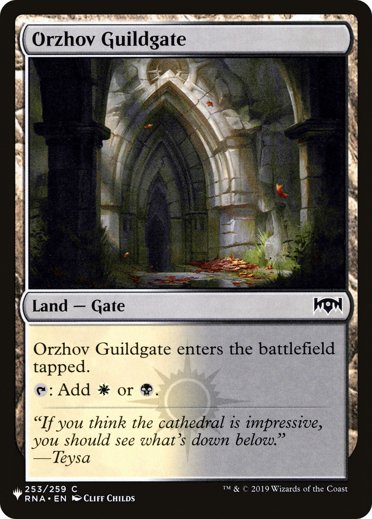 Orzhov Guildgate (253) [The List] | Card Merchant Takapuna