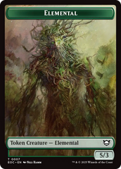 Beast (0006) // Elemental (0007) Double-Sided Token [Edge of Eternities Commander Tokens] | Card Merchant Takapuna