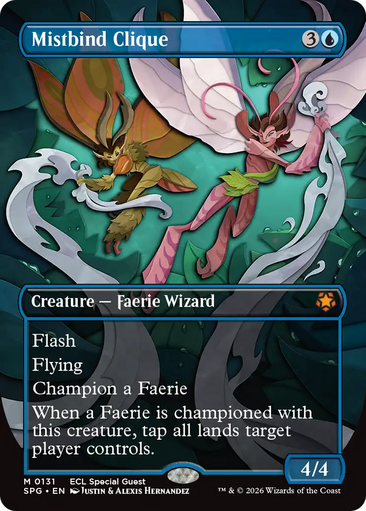 Mistbind Clique (Borderless) [Lorwyn Eclipsed Special Guests] | Card Merchant Takapuna