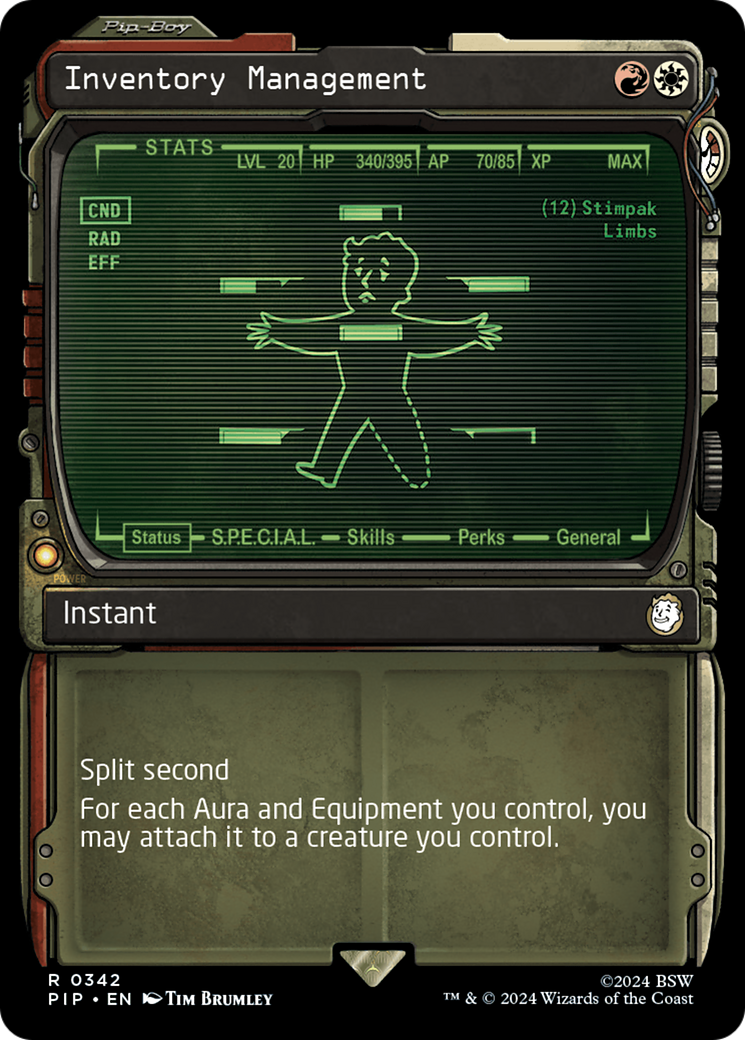 Inventory Management (Showcase) [Fallout] | Card Merchant Takapuna