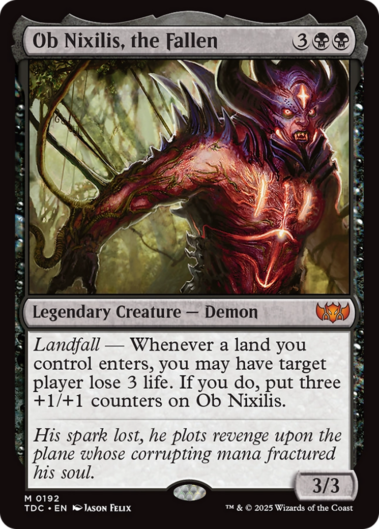 Ob Nixilis, the Fallen [Tarkir: Dragonstorm Commander] | Card Merchant Takapuna