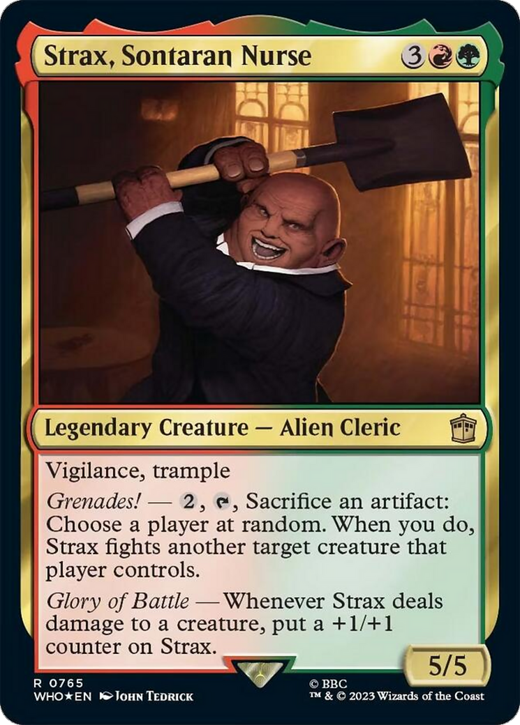 Strax, Sontaran Nurse (Surge Foil) [Doctor Who] | Card Merchant Takapuna