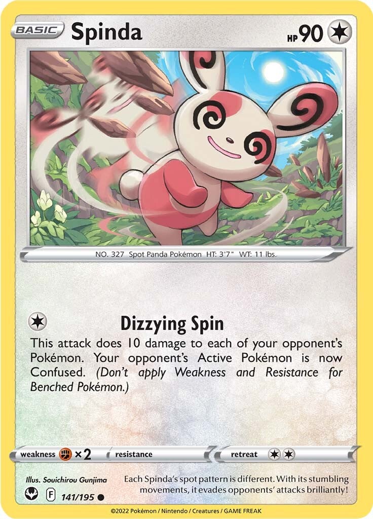 Spinda (141/195) [Sword & Shield: Silver Tempest] | Card Merchant Takapuna