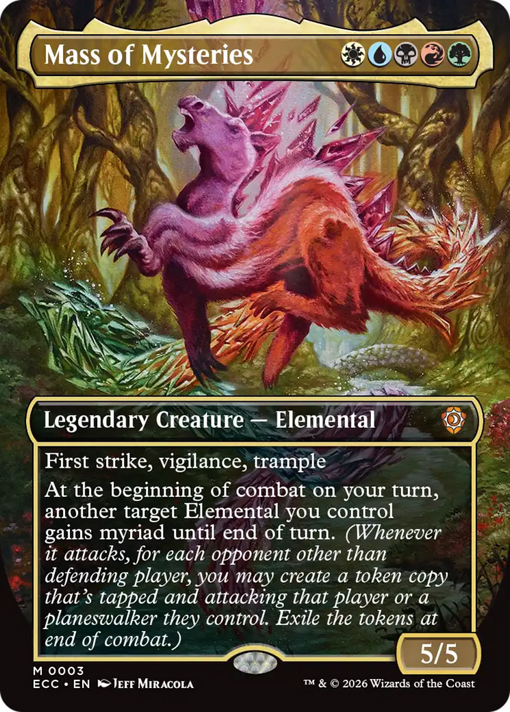 Mass of Mysteries (Borderless) [Lorwyn Eclipsed Commander] | Card Merchant Takapuna