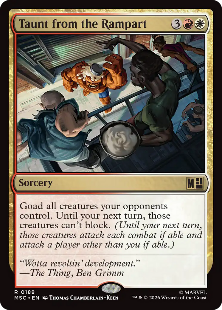 Taunt from the Rampart [Marvel Super Heroes Commander] | Card Merchant Takapuna