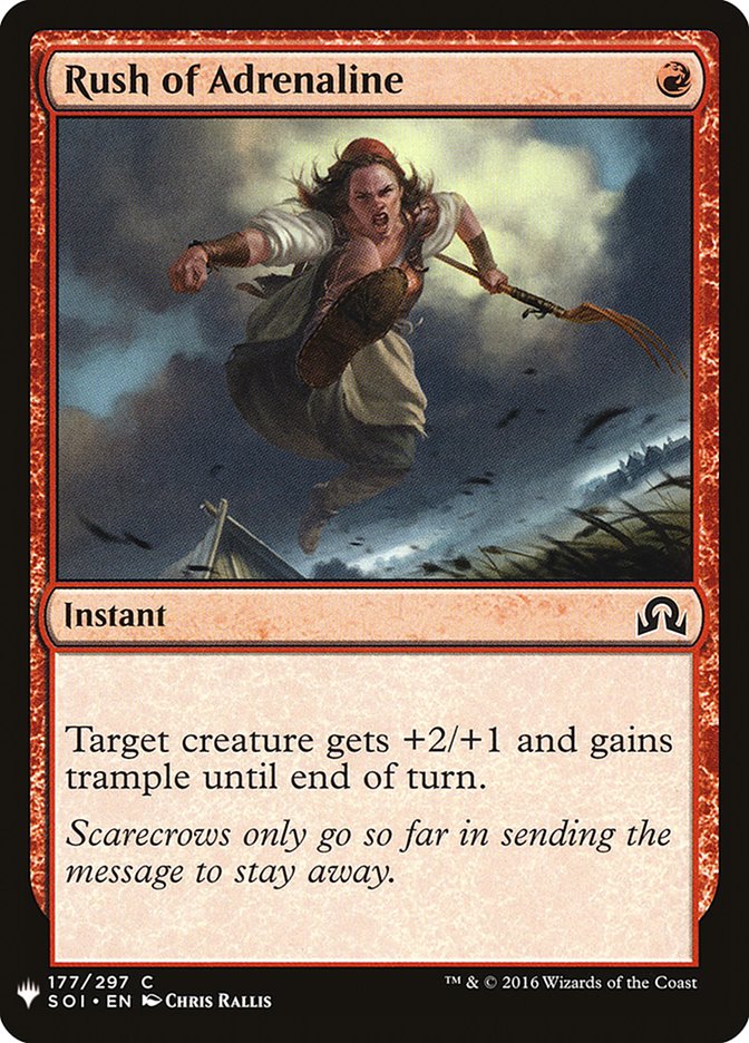 Rush of Adrenaline [Mystery Booster] | Card Merchant Takapuna