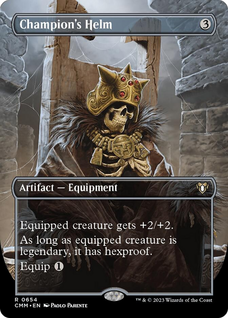 Champion's Helm (Borderless Alternate Art) [Commander Masters] | Card Merchant Takapuna
