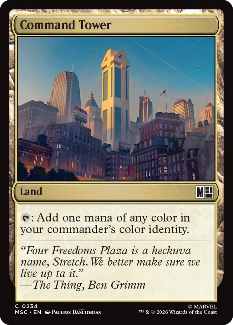Command Tower (0234) (Surge Foil) [Marvel Super Heroes Commander] | Card Merchant Takapuna