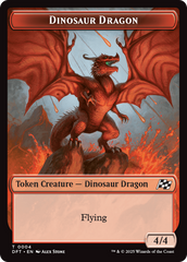Dinosaur Dragon // Treasure Double-Sided Token [Aetherdrift Tokens] | Card Merchant Takapuna