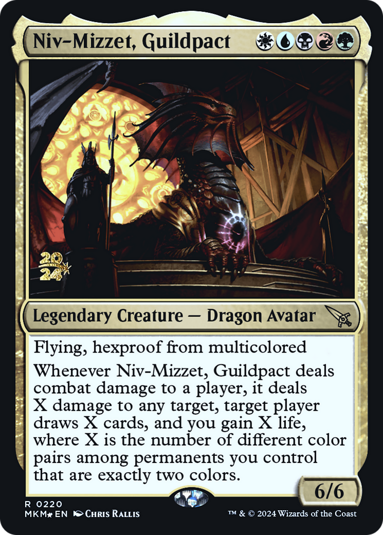 Niv-Mizzet, Guildpact [Murders at Karlov Manor Prerelease Promos] | Card Merchant Takapuna