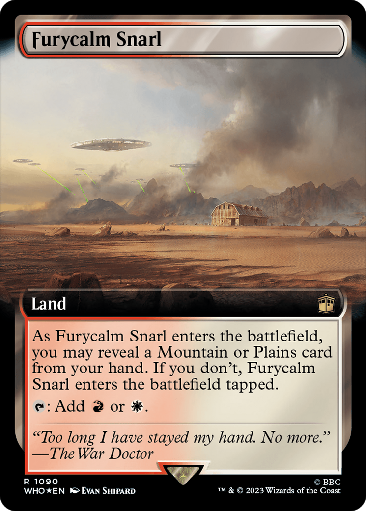 Furycalm Snarl (Extended Art) (Surge Foil) [Doctor Who] | Card Merchant Takapuna