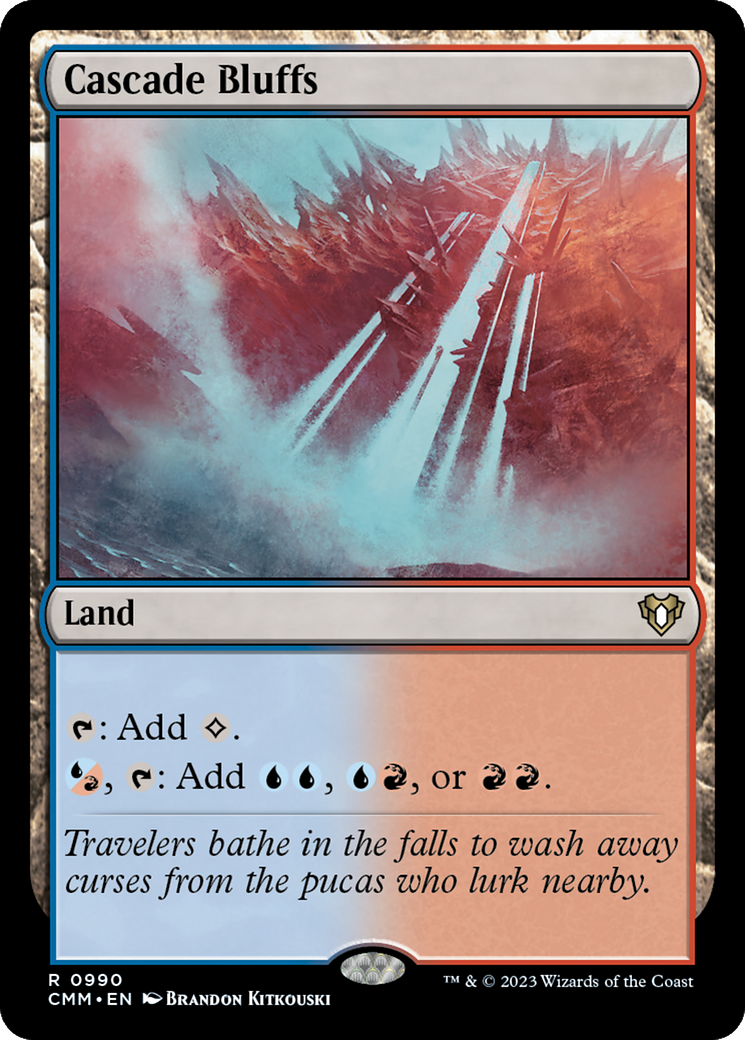 Cascade Bluffs [Commander Masters] | Card Merchant Takapuna