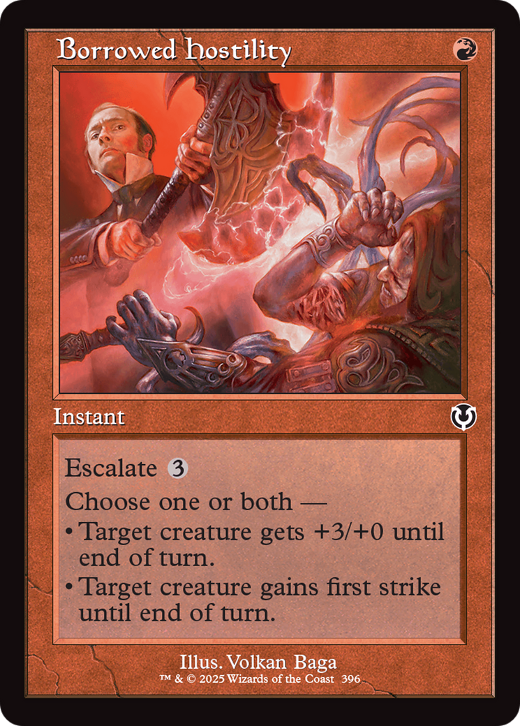 Borrowed Hostility (Retro Frame) [Innistrad Remastered] | Card Merchant Takapuna
