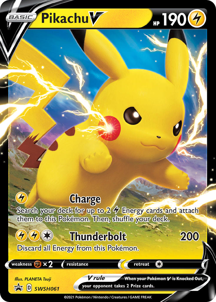 Pikachu V (SWSH061) (Jumbo Card) [Sword & Shield: Black Star Promos] | Card Merchant Takapuna