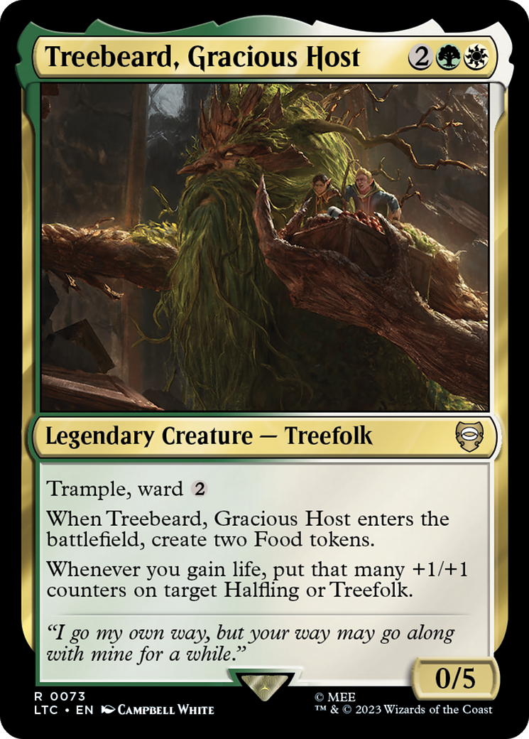 Treebeard, Gracious Host [The Lord of the Rings: Tales of Middle-Earth Commander] | Card Merchant Takapuna