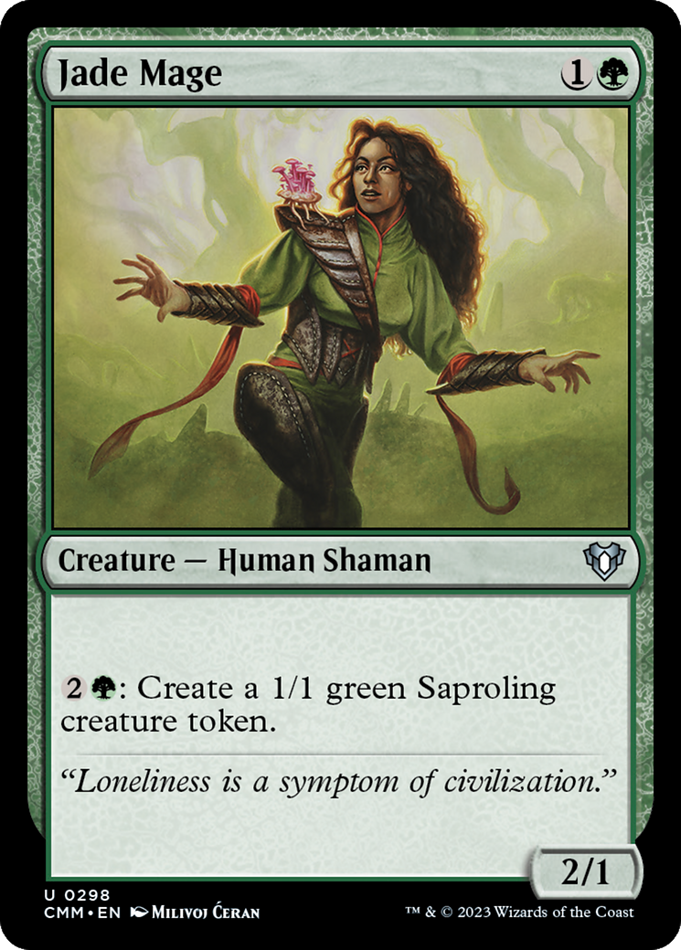 Jade Mage [Commander Masters] | Card Merchant Takapuna