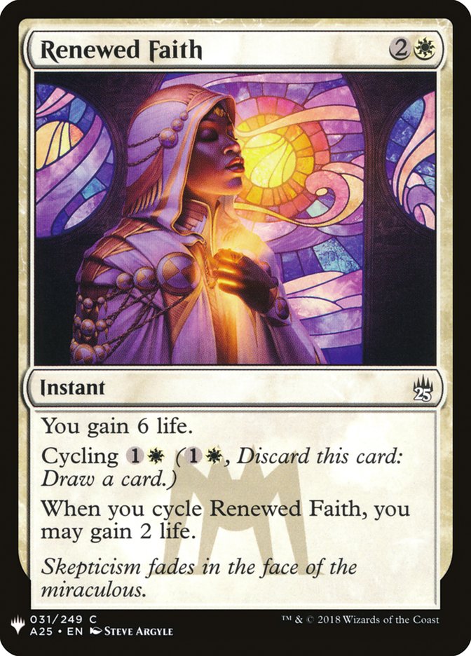 Renewed Faith [Mystery Booster] | Card Merchant Takapuna