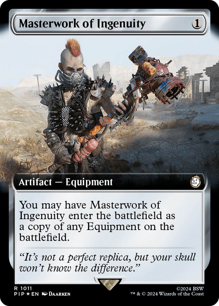 Masterwork of Ingenuity (Extended Art) (Surge Foil) [Fallout] | Card Merchant Takapuna